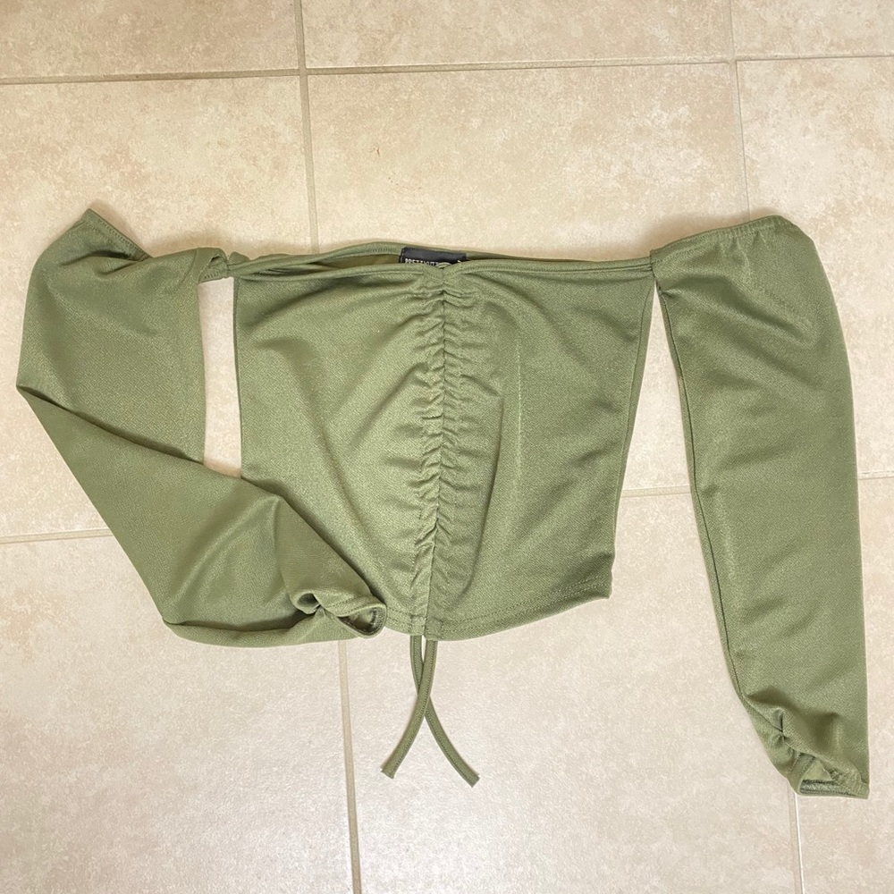 BEAUTIFUL Olive GREEN TOP